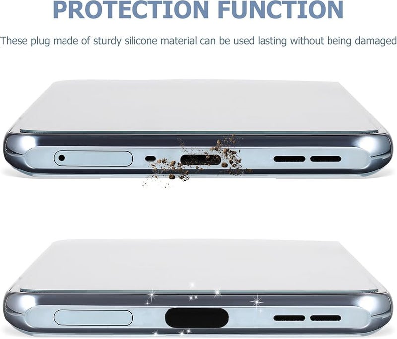 Black 100 Pcs USB C Port Dust Plugs Phone Speaker Dust Protector - Image 5